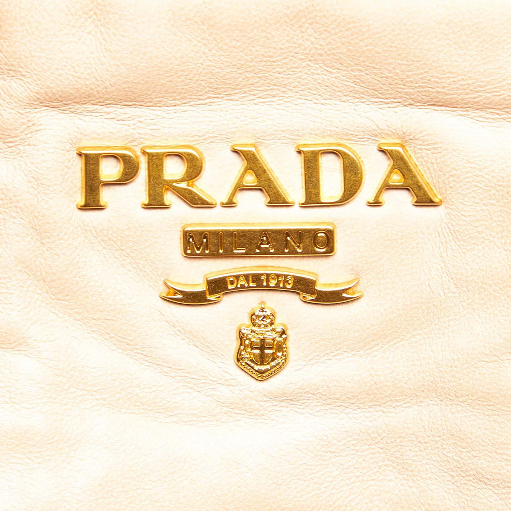 Prada Cipria Craquele Leather Handbag (SHG-16169)