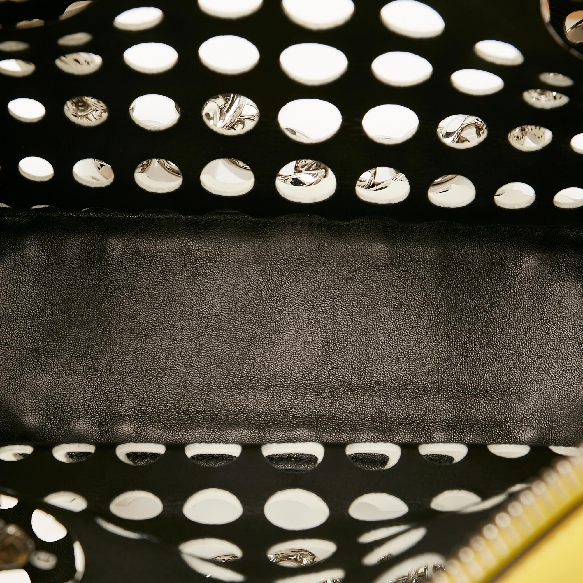 Prada City Fori Perforated Leather Handbag (SHG-25345)