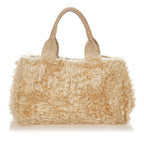 Prada Eco Kidassia Faux Fur Garden Handbag (SHG-25078)