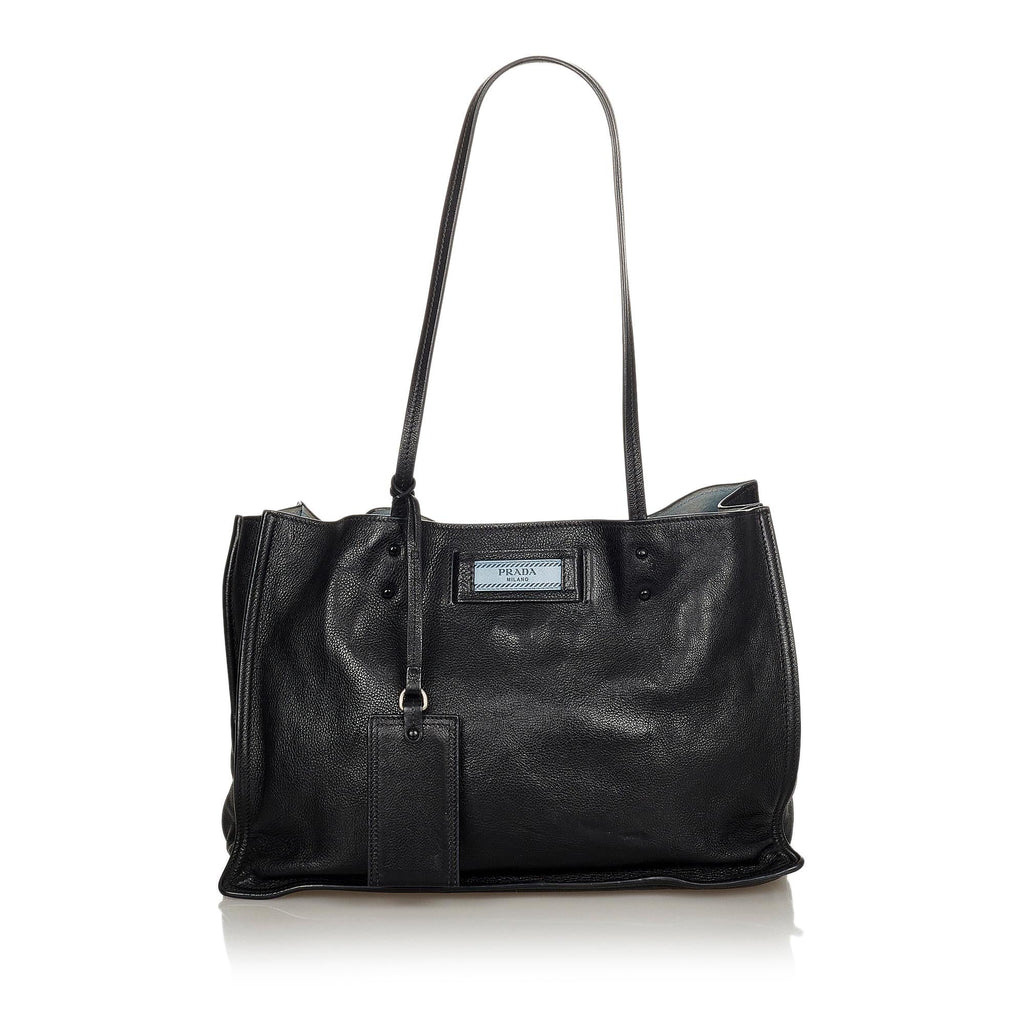 Prada Etiquette Leather Tote Bag (SHG-24647)