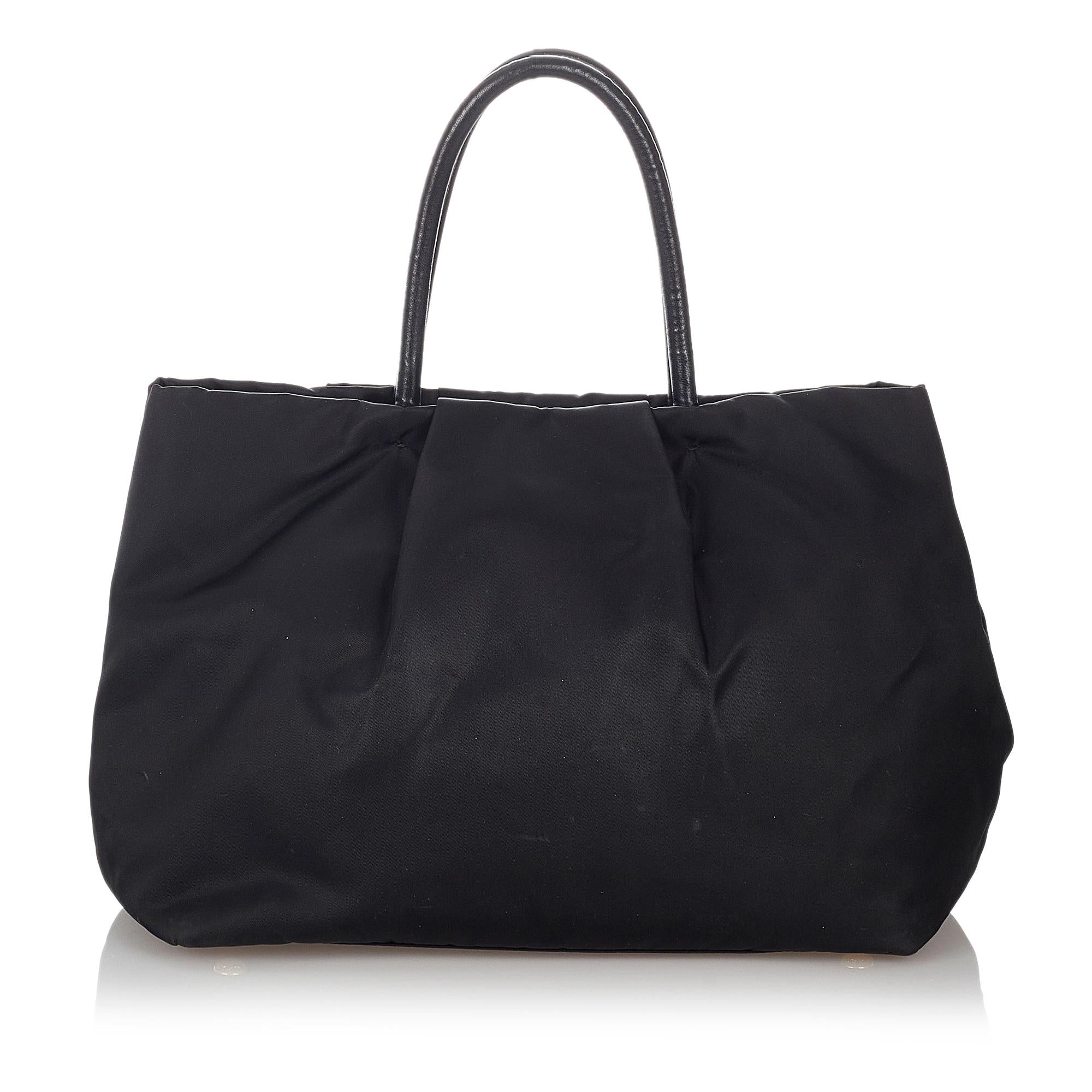 Prada Fiocco Bow Tessuto Handbag (SHG-27095)