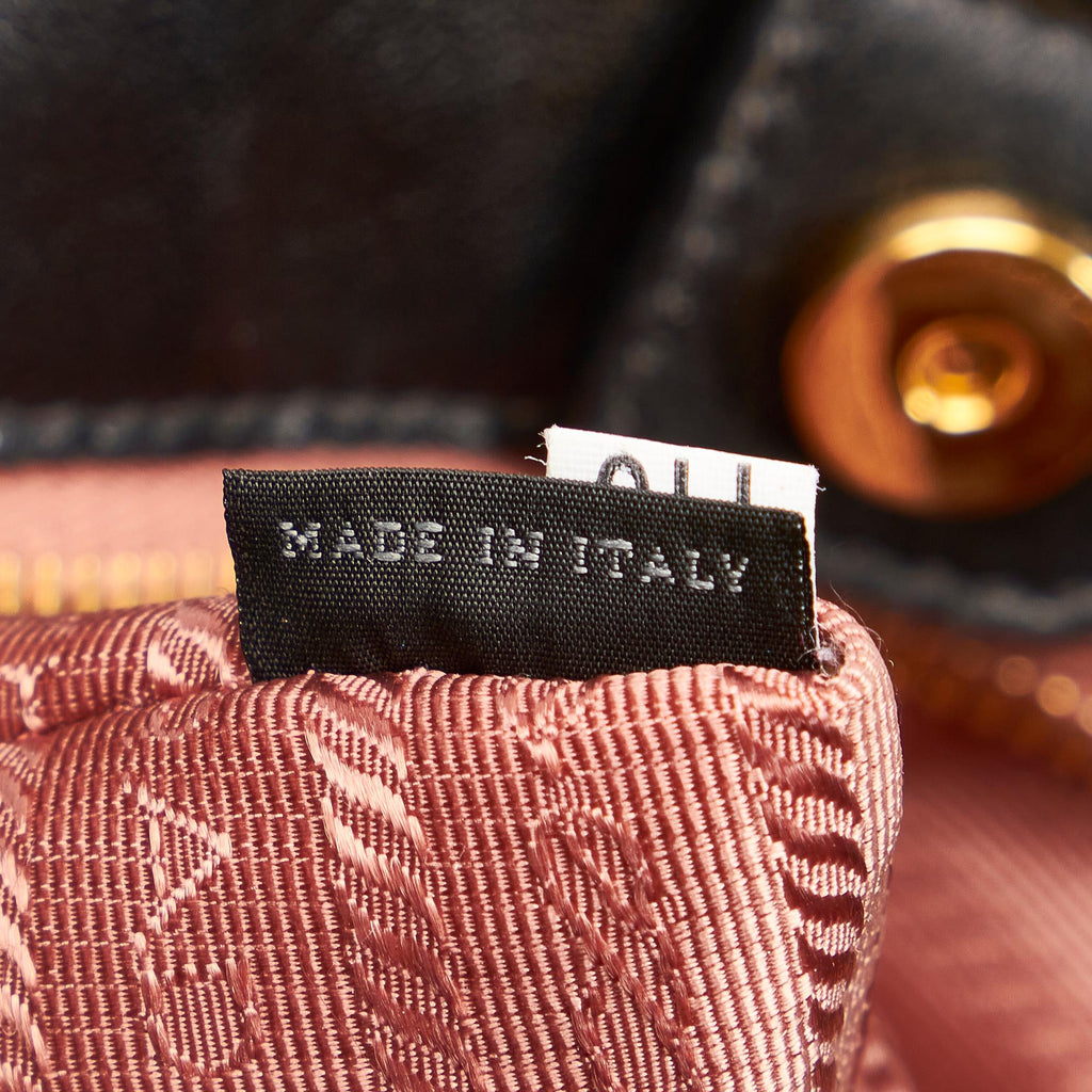 Prada Fiocco Bow Tessuto Handbag (SHG-27095)