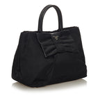 Prada Fiocco Bow Tessuto Tote Bag (SHG-27197)