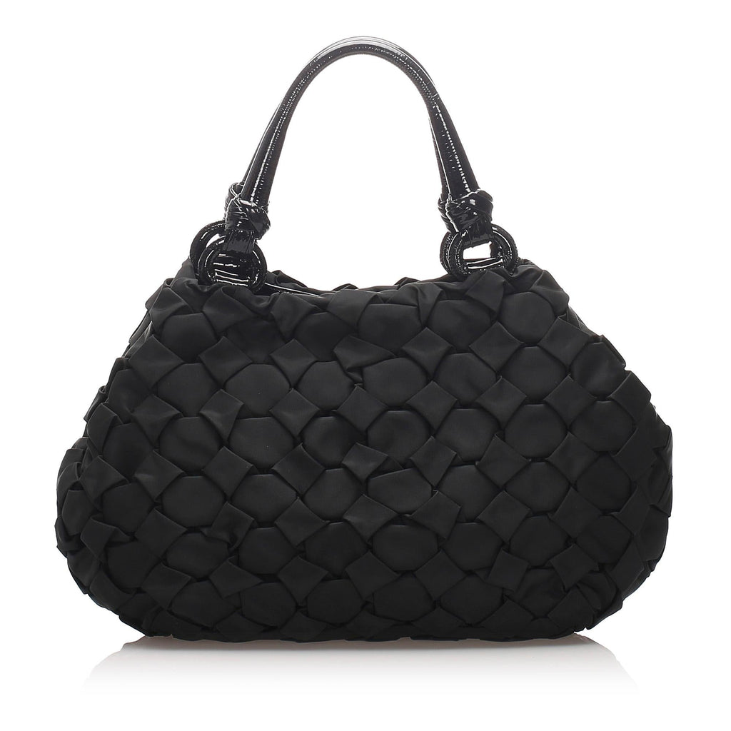 Prada Gathered Nylon Shoulder Bag (SHG-27598)
