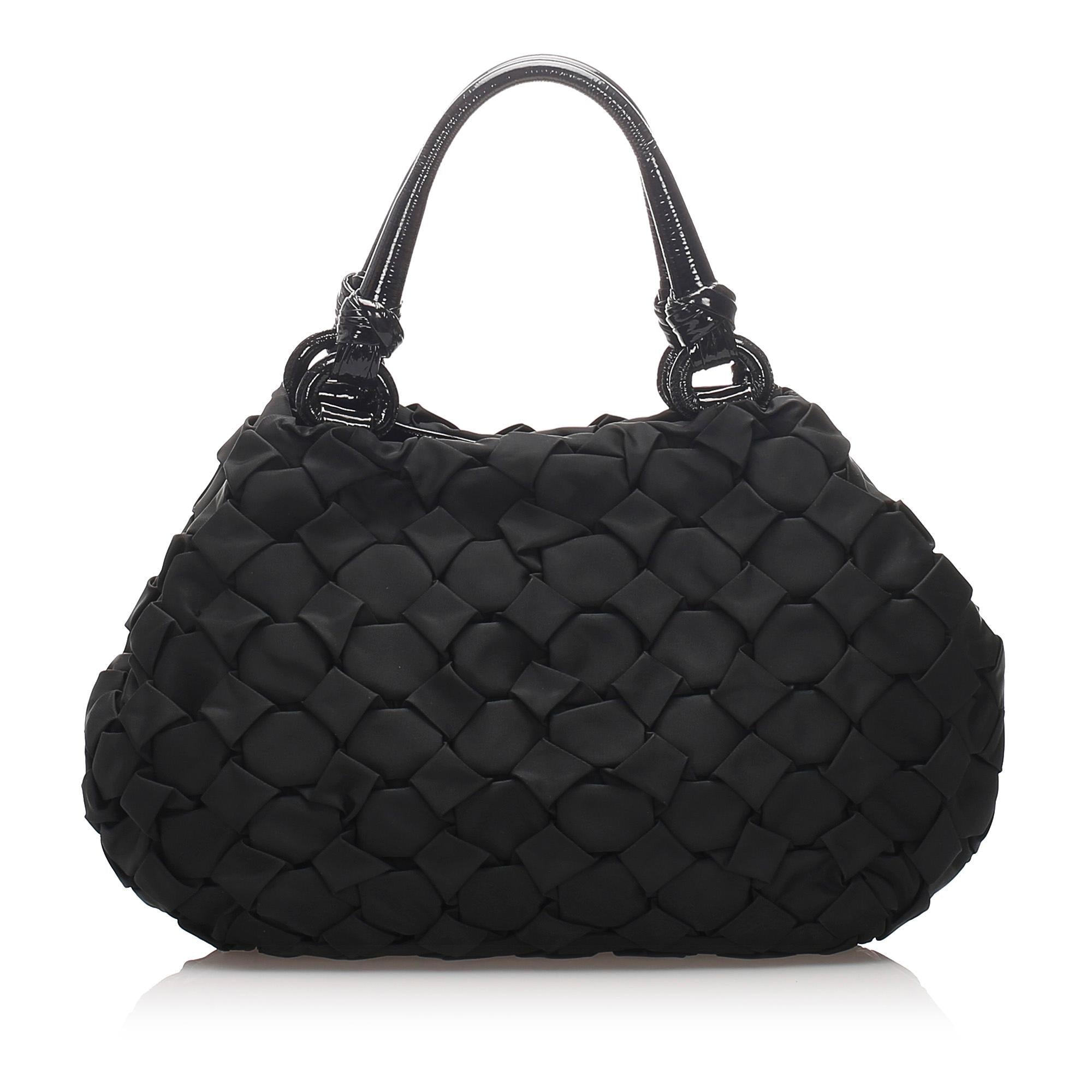 Prada Gathered Nylon Shoulder Bag (SHG-27598)