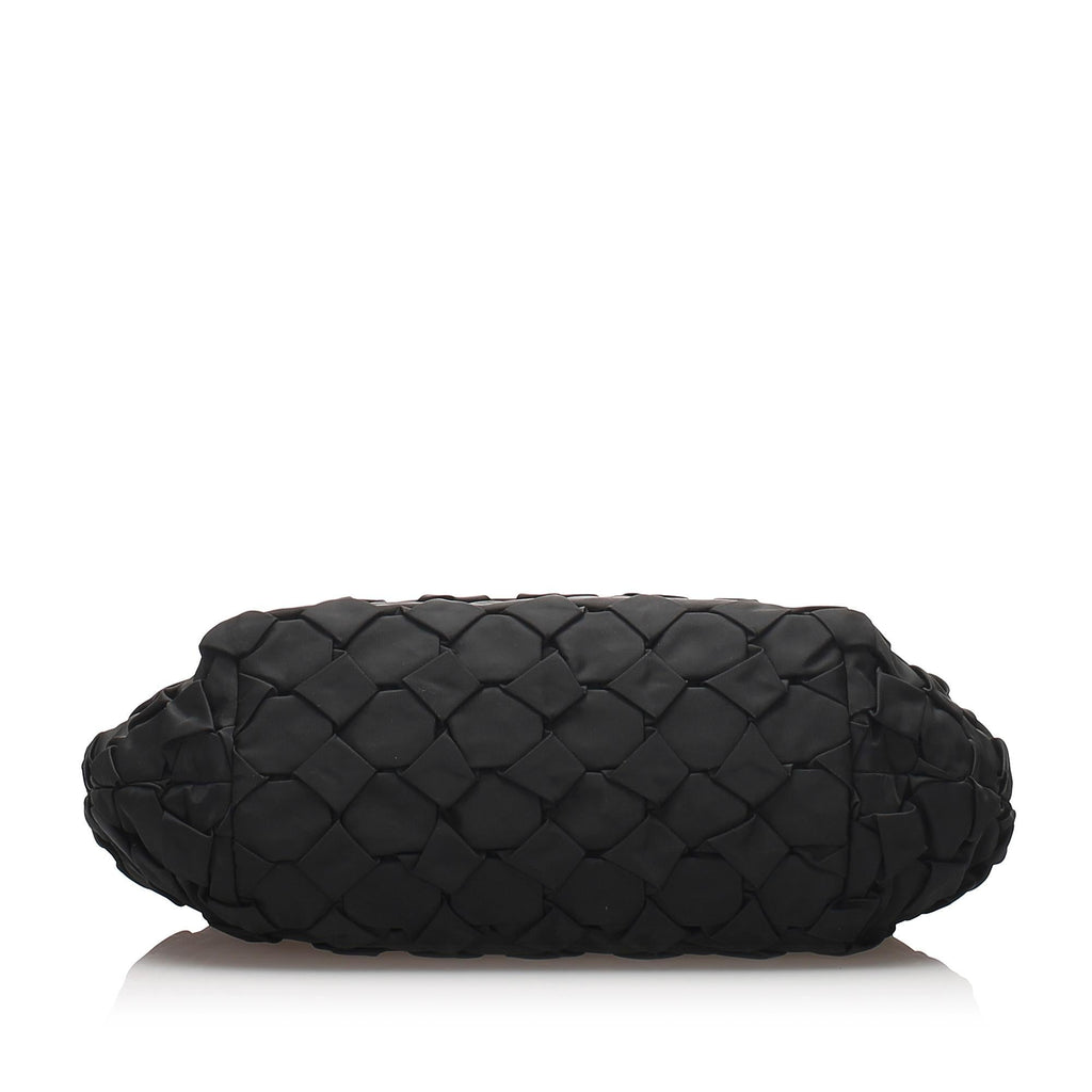 Prada Gathered Nylon Shoulder Bag (SHG-27598)