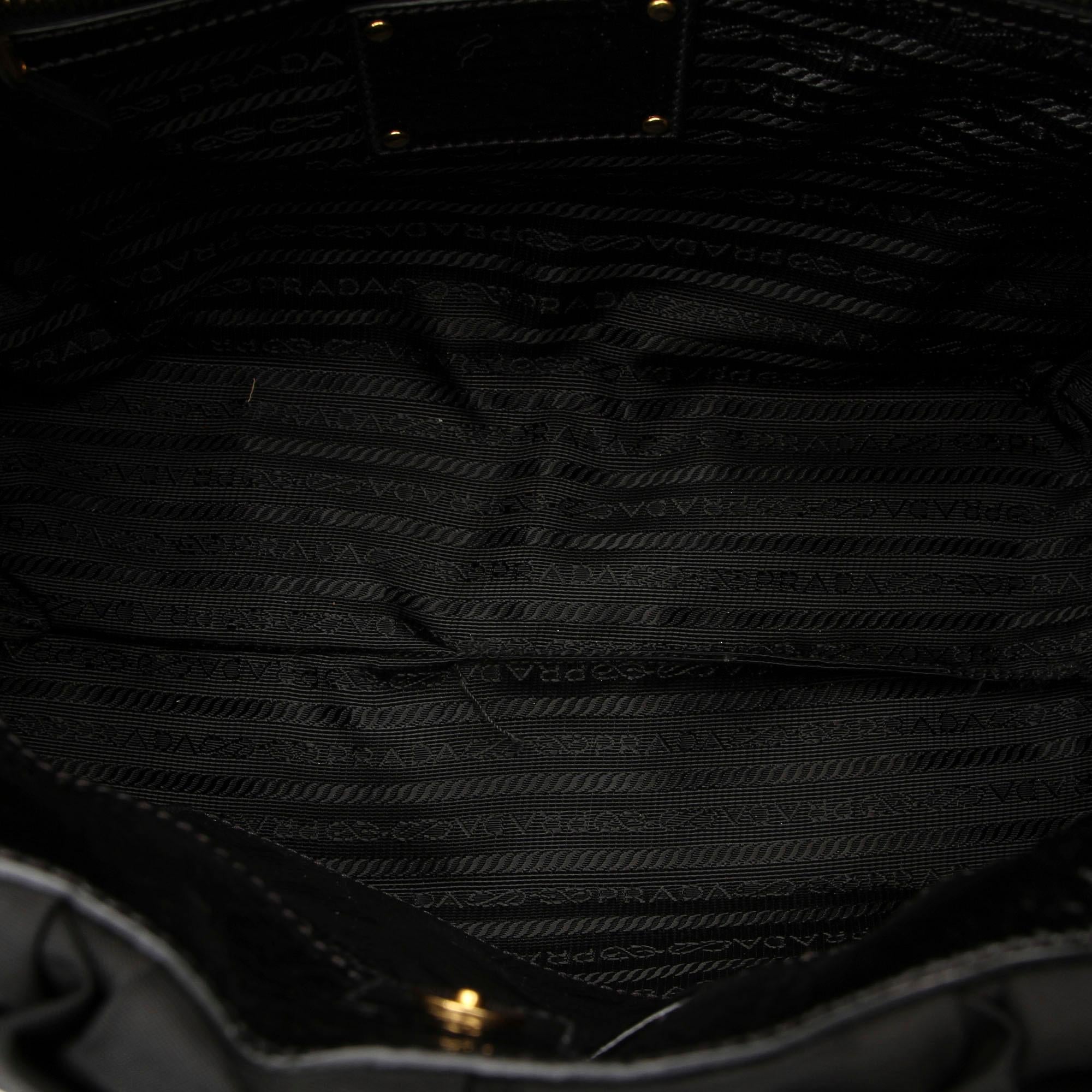 Prada Gathered Nylon Shoulder Bag (SHG-27598)