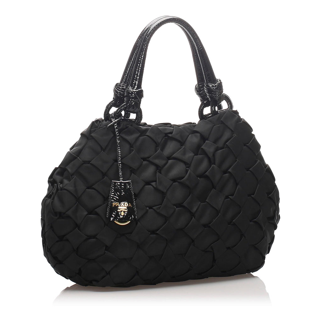 Prada Gathered Nylon Shoulder Bag (SHG-27598)