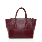 Prada Glace Calf Twin Pocket Tote (SHF-16658)