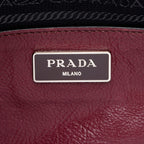Prada Glace Calf Twin Pocket Tote (SHF-16658)