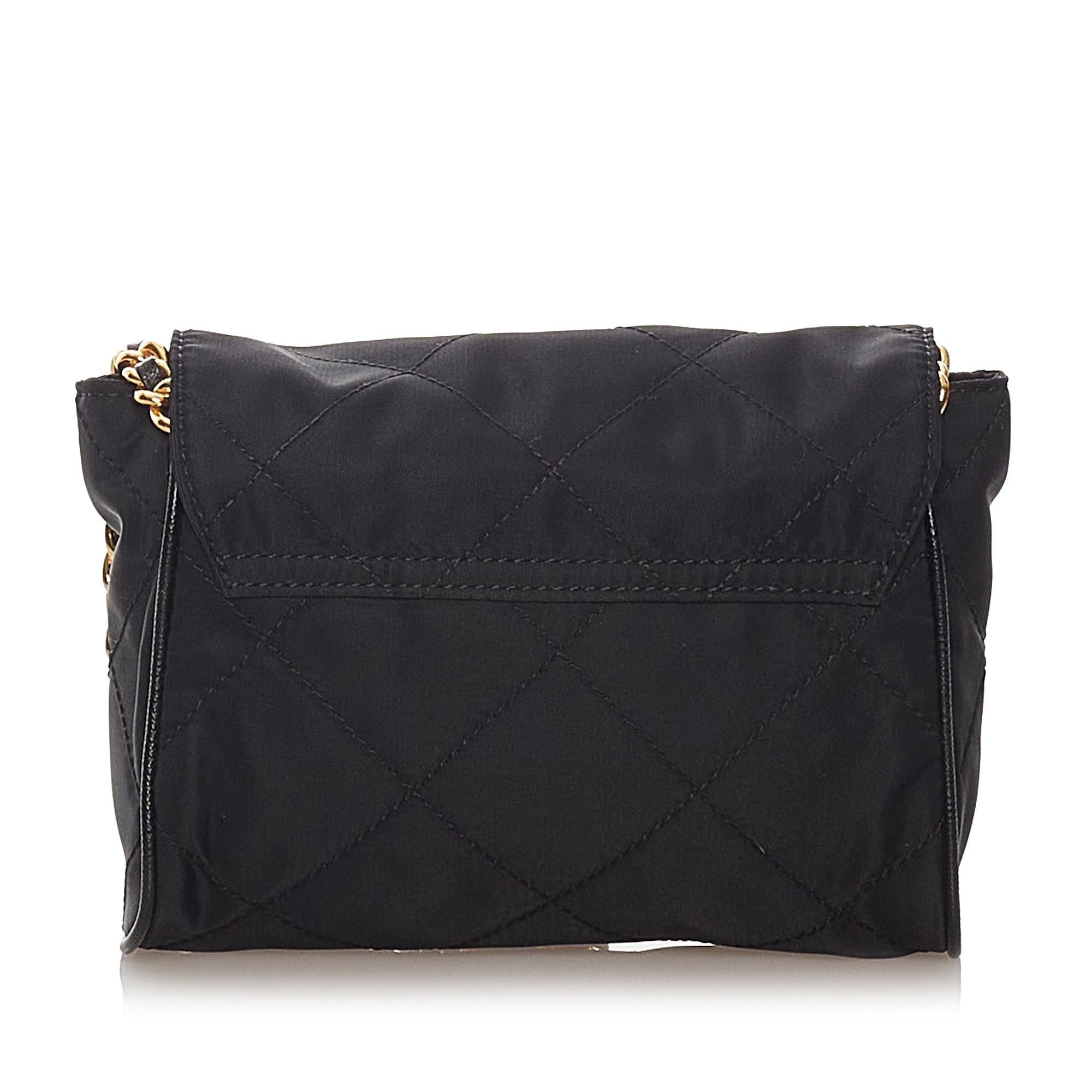 Prada Impuntu Tessuto Chain Crossbody Bag (SHG-27625)