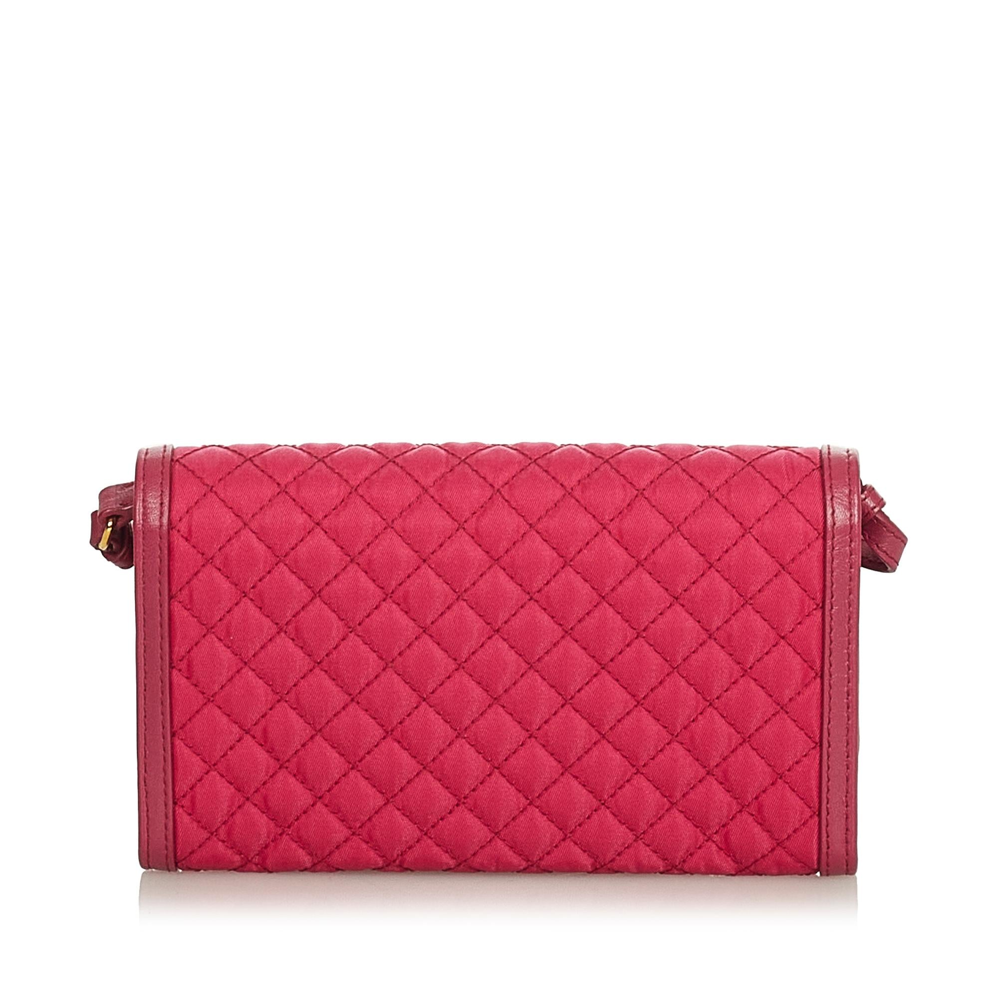 Prada Impuntu Tessuto Wallet on Strap (SHG-26595)
