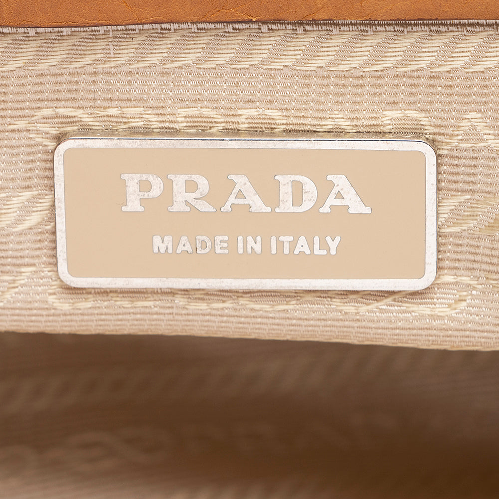 Prada Leather Buckle Shoulder Bag (SHF-18194)