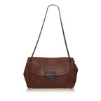Prada Leather Flap Chain Shoulder Bag (SHG-27747)