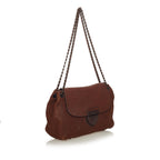 Prada Leather Flap Chain Shoulder Bag (SHG-27747)