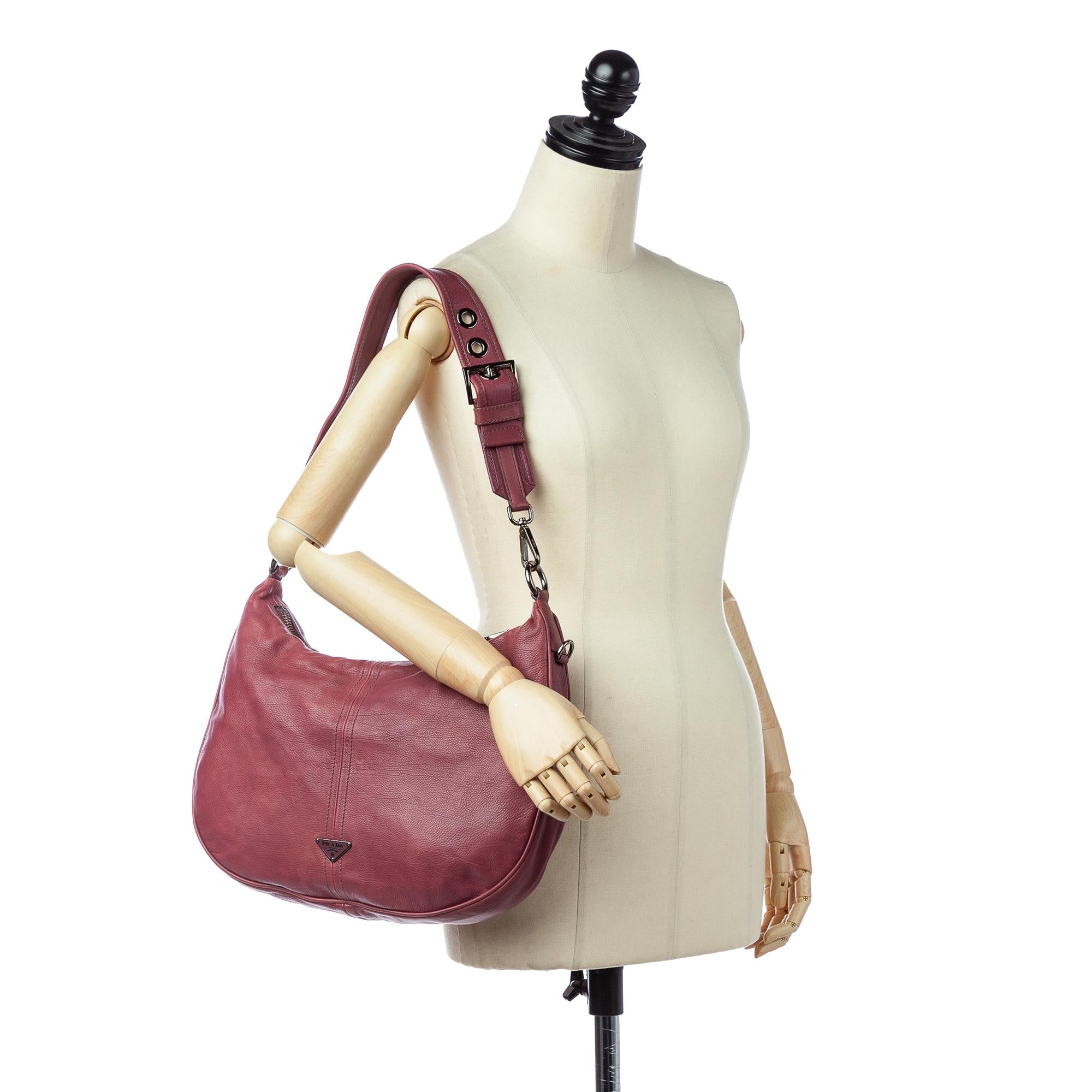 Prada Leather Hobo Bag (SHG-23910)