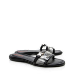 Prada Leather Lucite Sport Slide Sandals - Size 6 / 36 (SHF-18119)