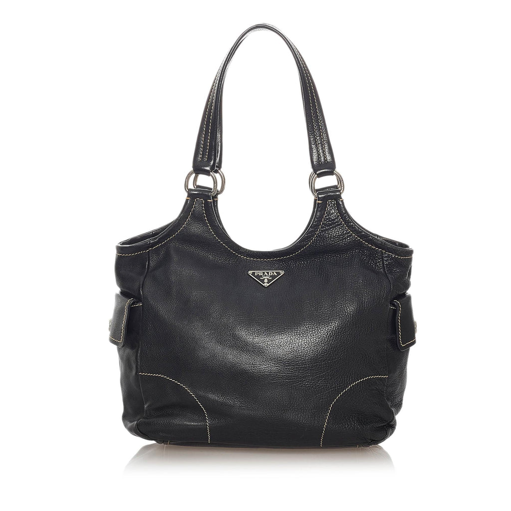 Prada Leather Shoulder Bag (SHG-28197)