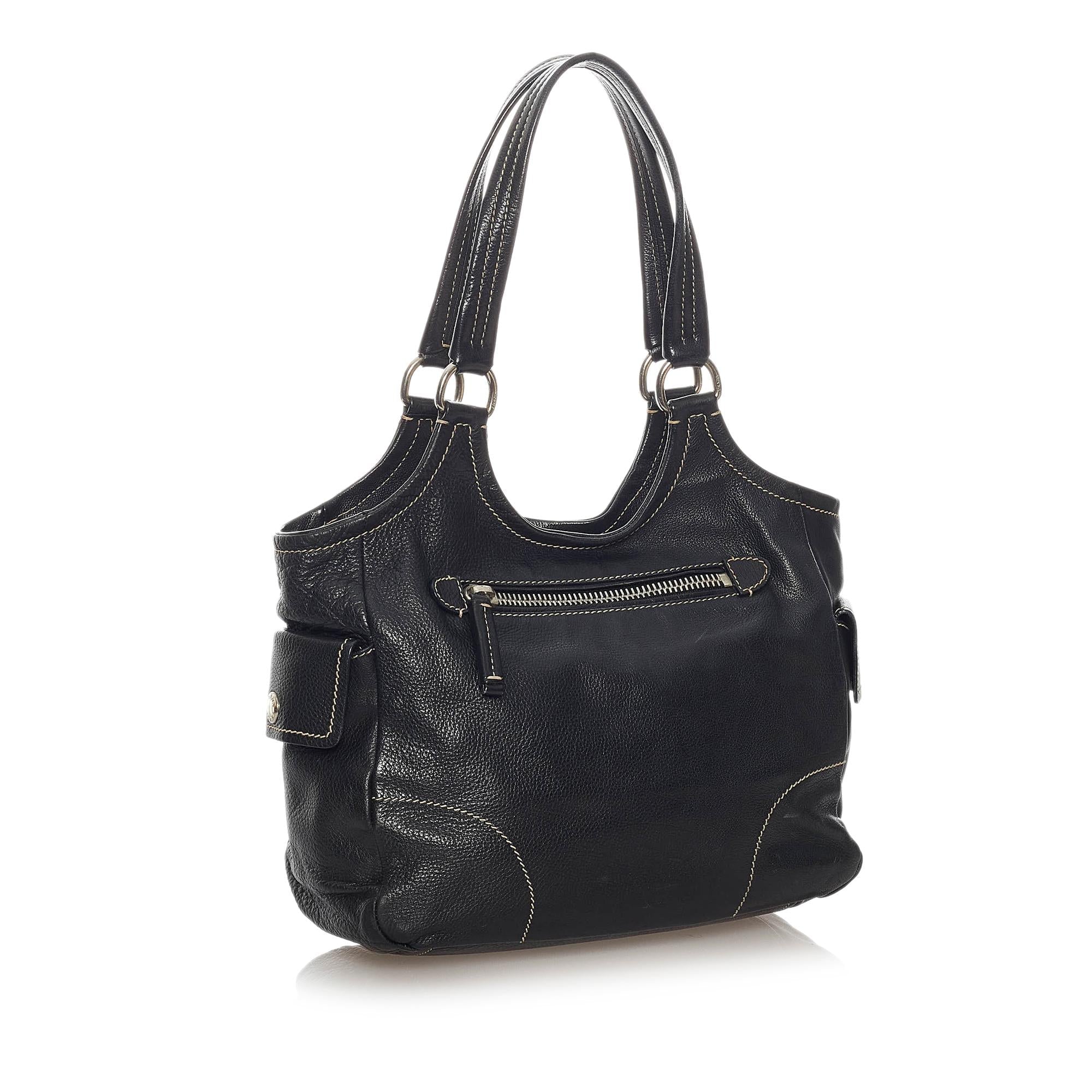 Prada Leather Shoulder Bag (SHG-28197)