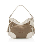 Prada Logo Jacquard Hobo (SHF-15887)