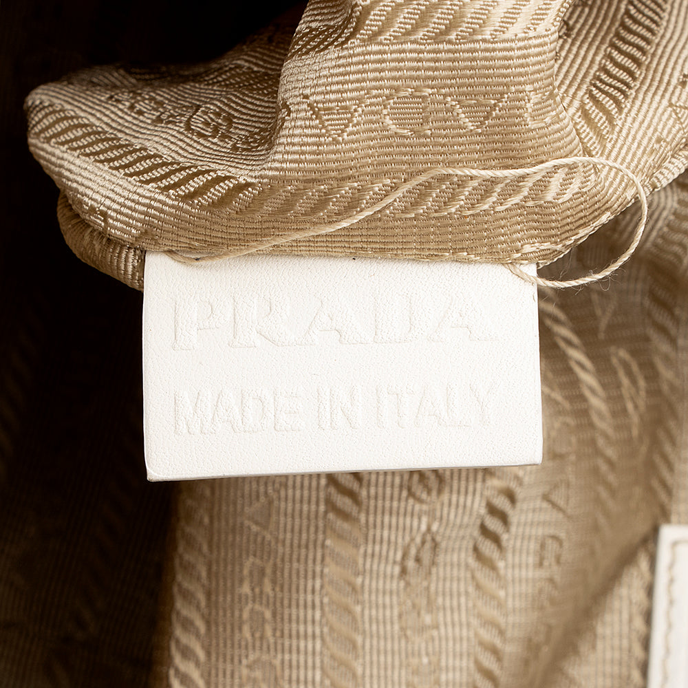 Prada Logo Jacquard Hobo (SHF-15887)