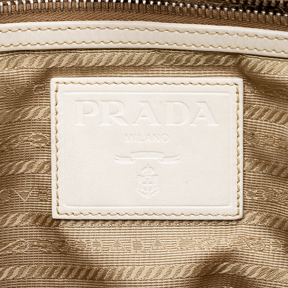 Prada Logo Jacquard Hobo (SHF-15887)