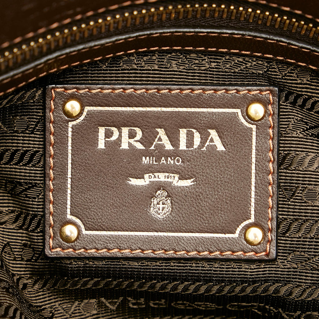 Prada Logo Tessuto Drawstring Tote Bag (SHG-25209)