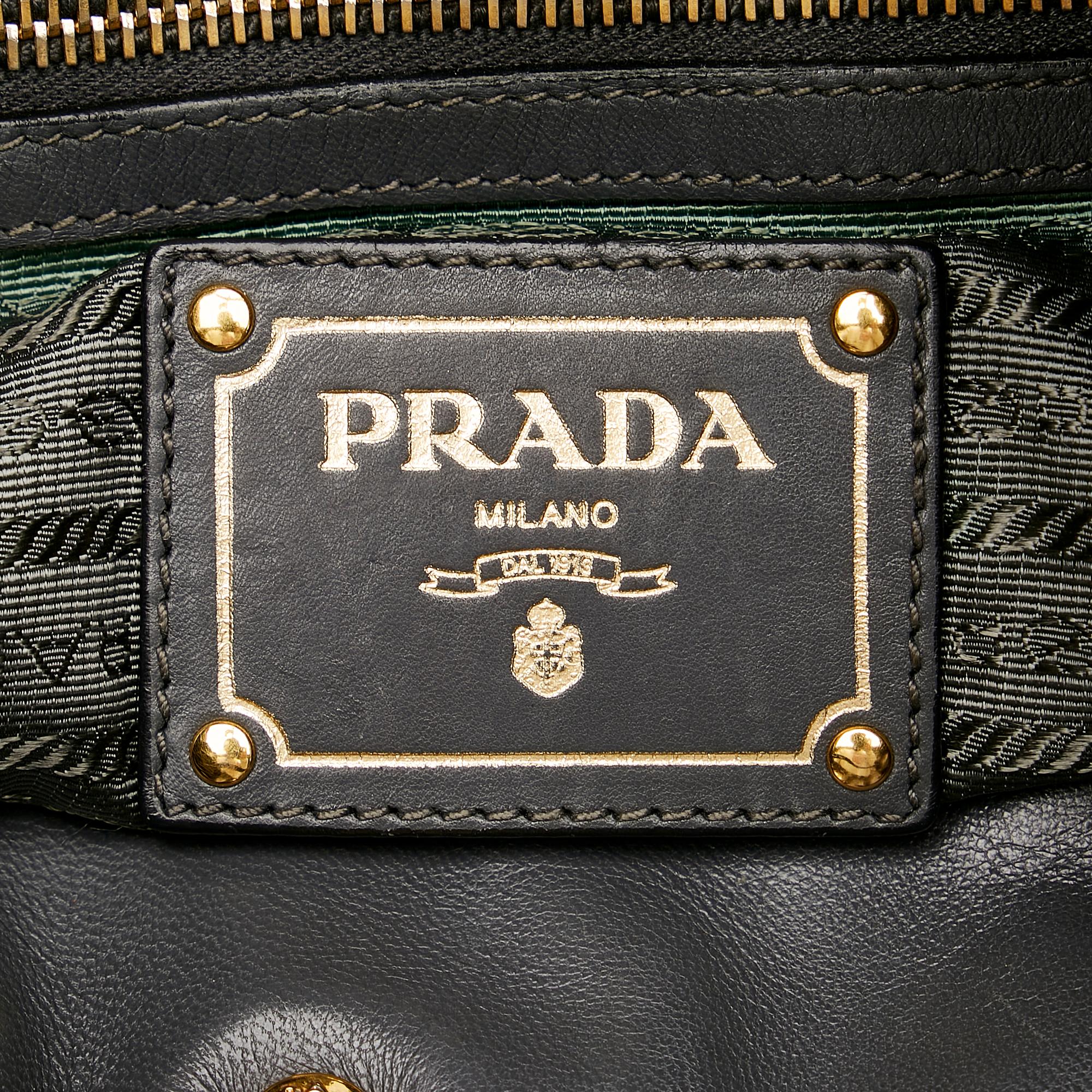 Prada Logo Tessuto Drawstring Tote Bag (SHG-26861)