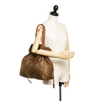 Prada Logo Tessuto Drawstring Tote Bag (SHG-27233)