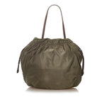Prada Logo Tessuto Drawstring Tote Bag (SHG-27606)