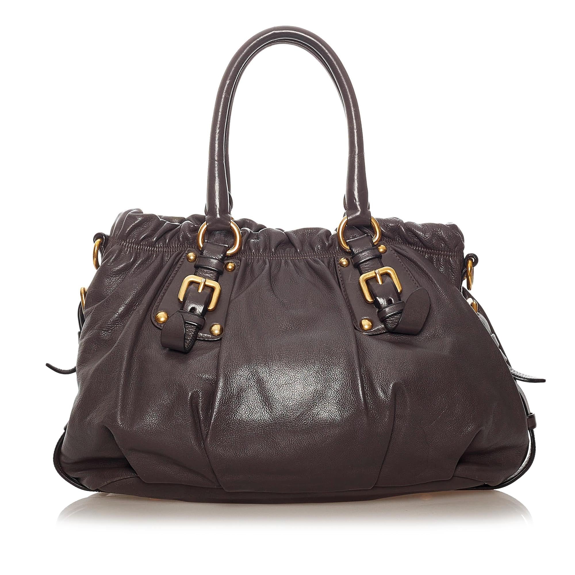 Prada Nappa Gaufre Satchel (SHG-27849)