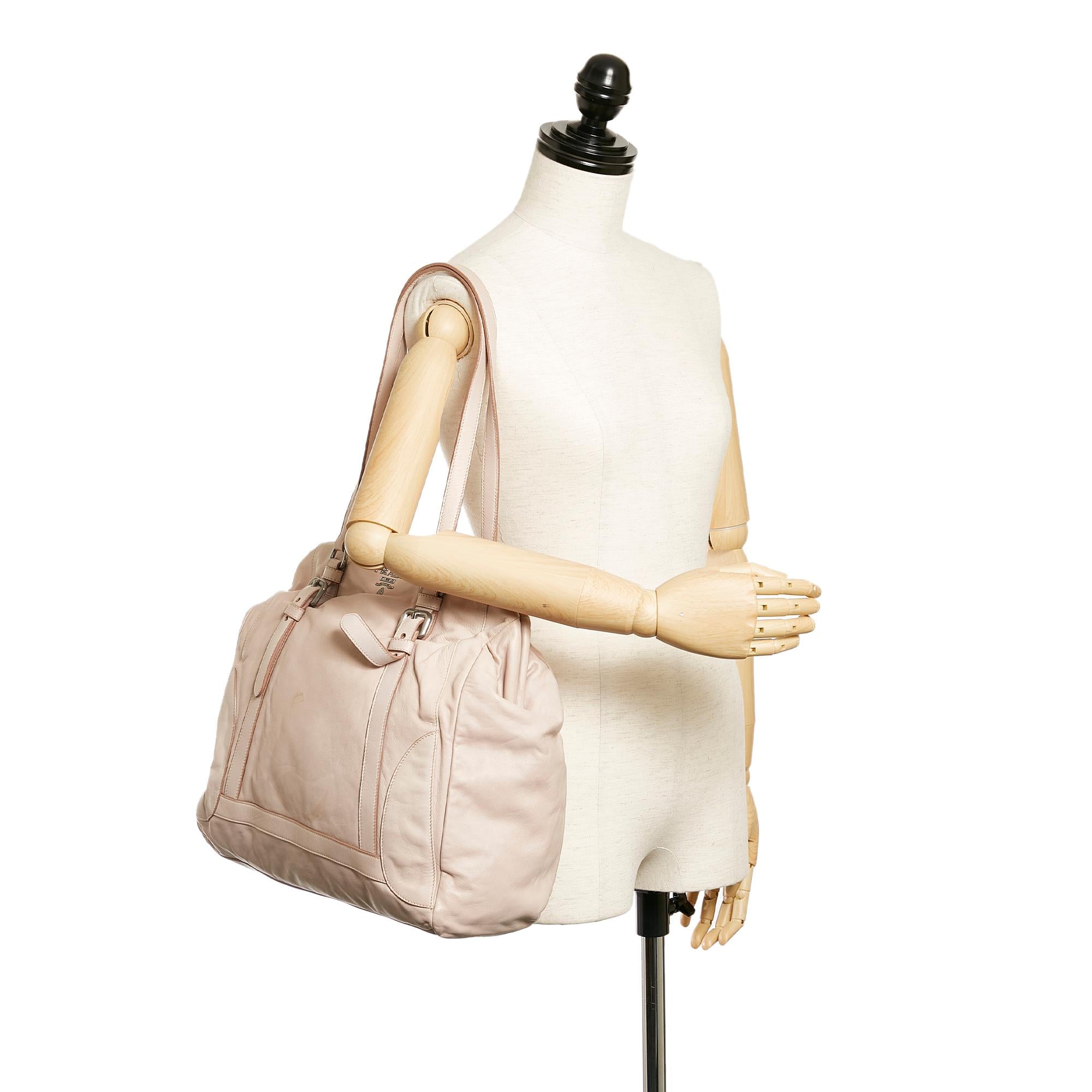 Prada Nappa Leather Shoulder Bag (SHG-27236)