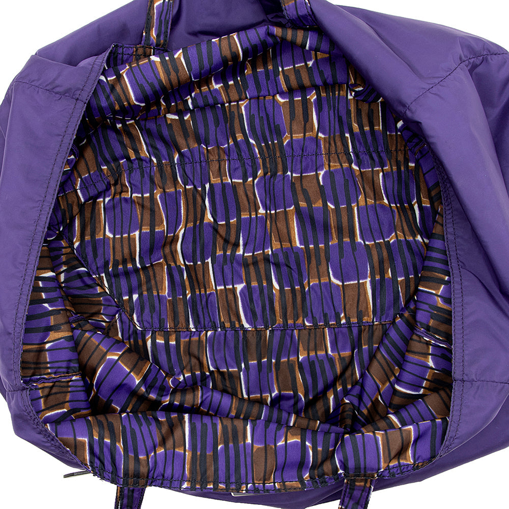 Prada Patterned Reversible Tessuto Tote (SHF-14675)
