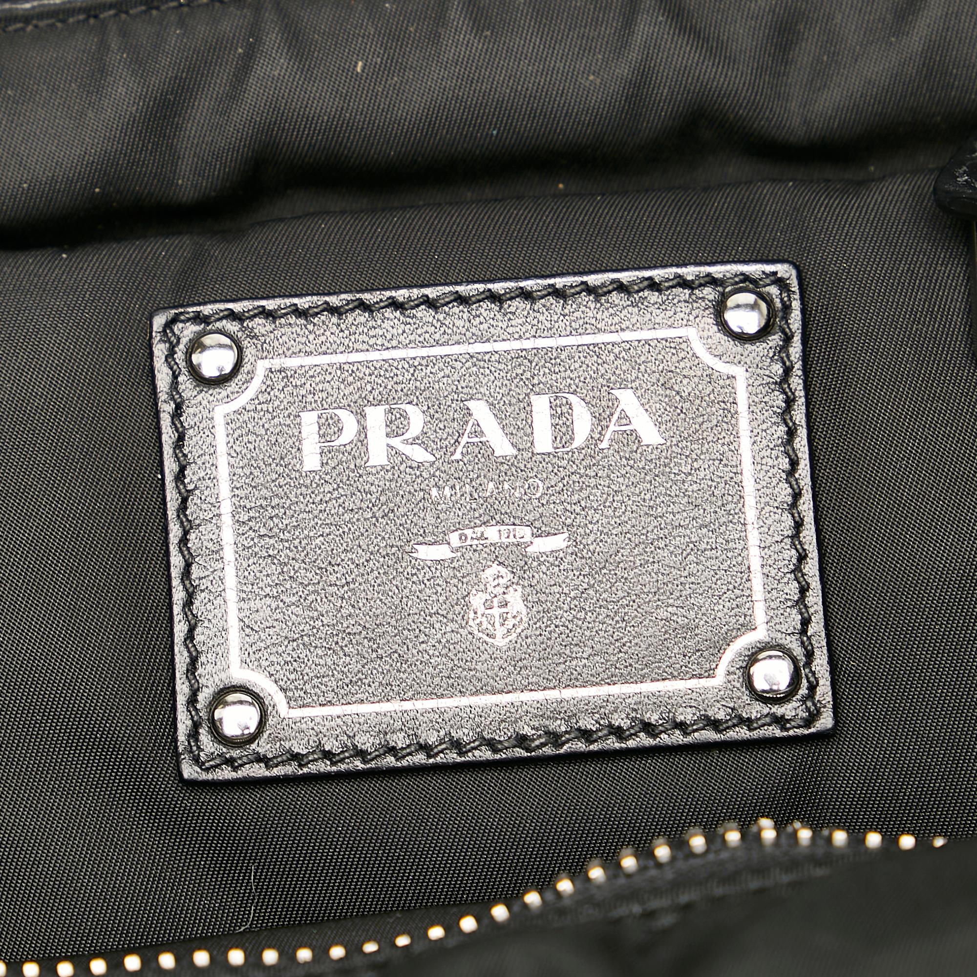 Prada Printed Tessuto Satchel (SHG-24964)