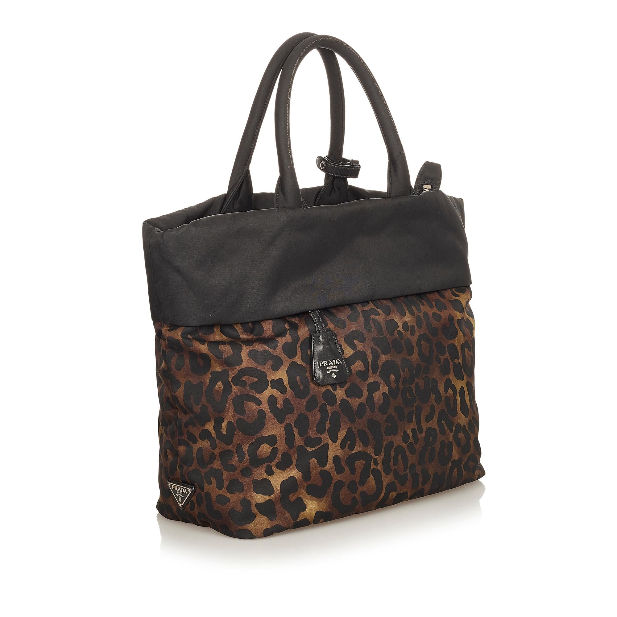 Prada Printed Tessuto Satchel (SHG-24964)