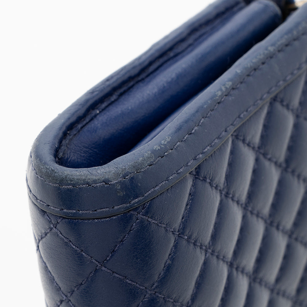 Prada Quilted Leather Zip Around Wallet (SHF-17560)