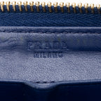 Prada Quilted Leather Zip Around Wallet (SHF-17560)