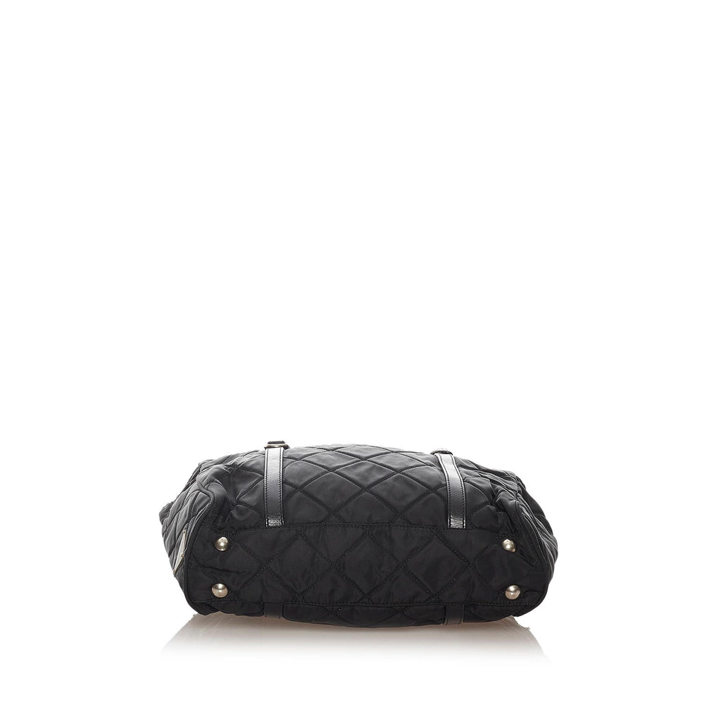 Prada Quilted Tessuto Chain Shoulder Bag (SHG-27691)