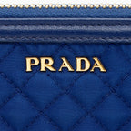Prada Quilted Tessuto Zip Around Wallet (SHF-18240)