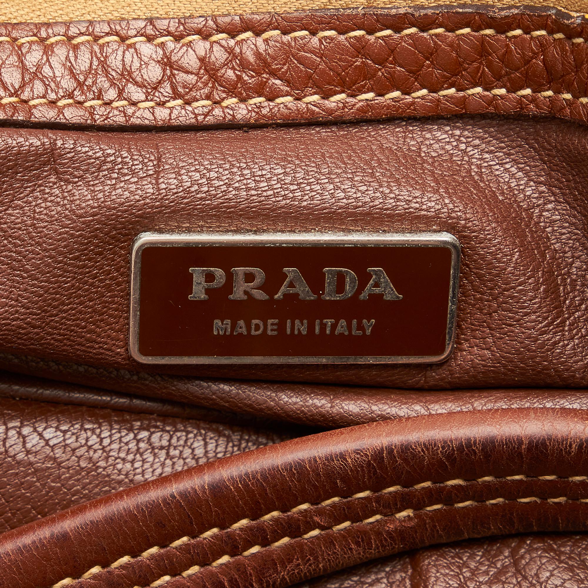 Prada Raffia Shoulder Bag (SHG-24968)