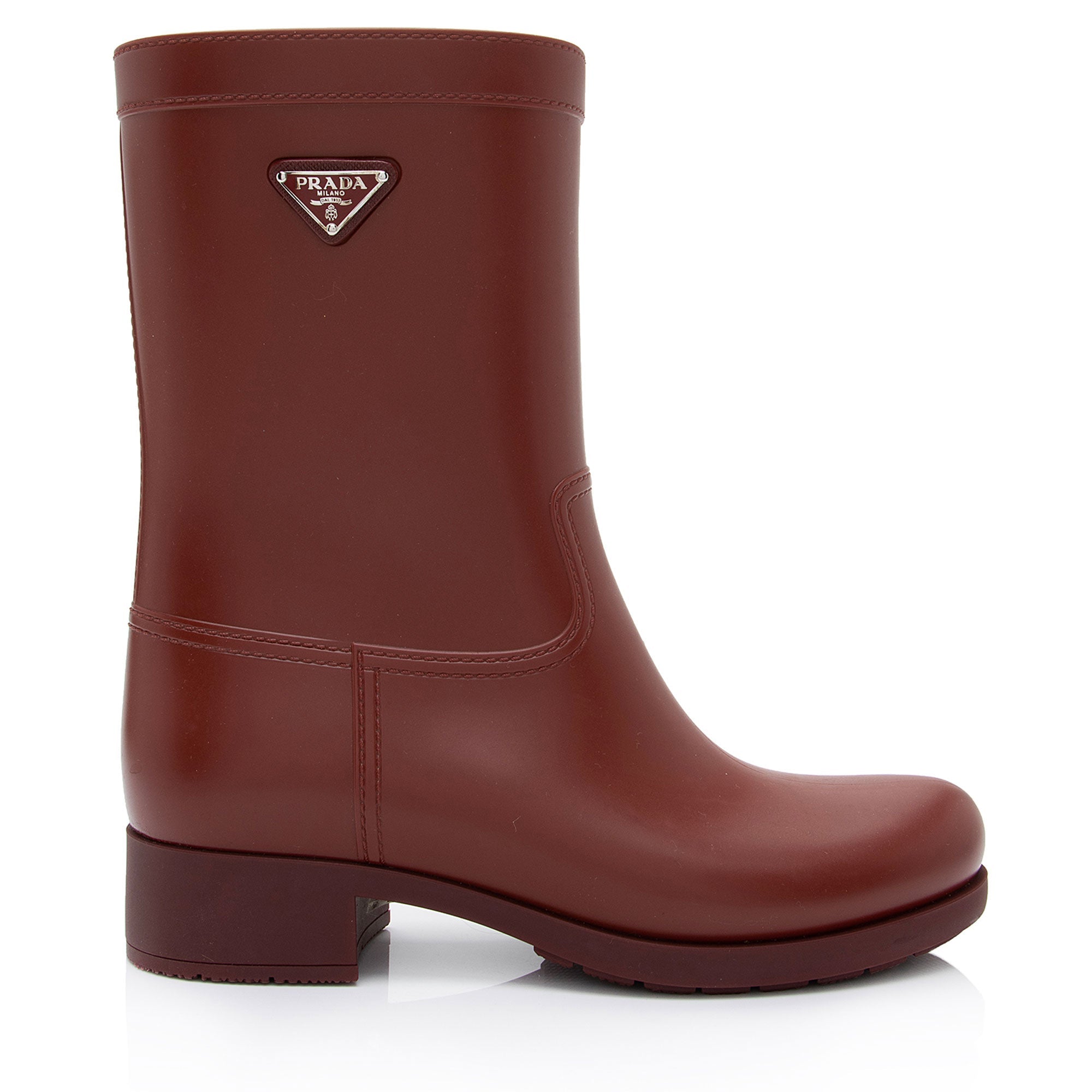 Prada Rubber Sport Mid-Calf Rain Boots - Size 8 / 38 (SHF-4uVhGo)