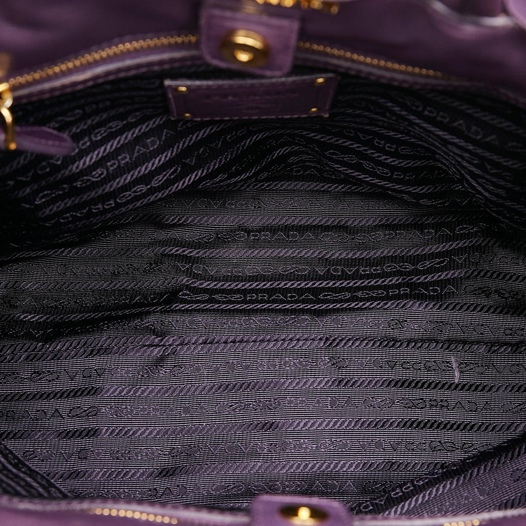 Prada Ruffled Tessuto Tote Bag (SHG-27502)