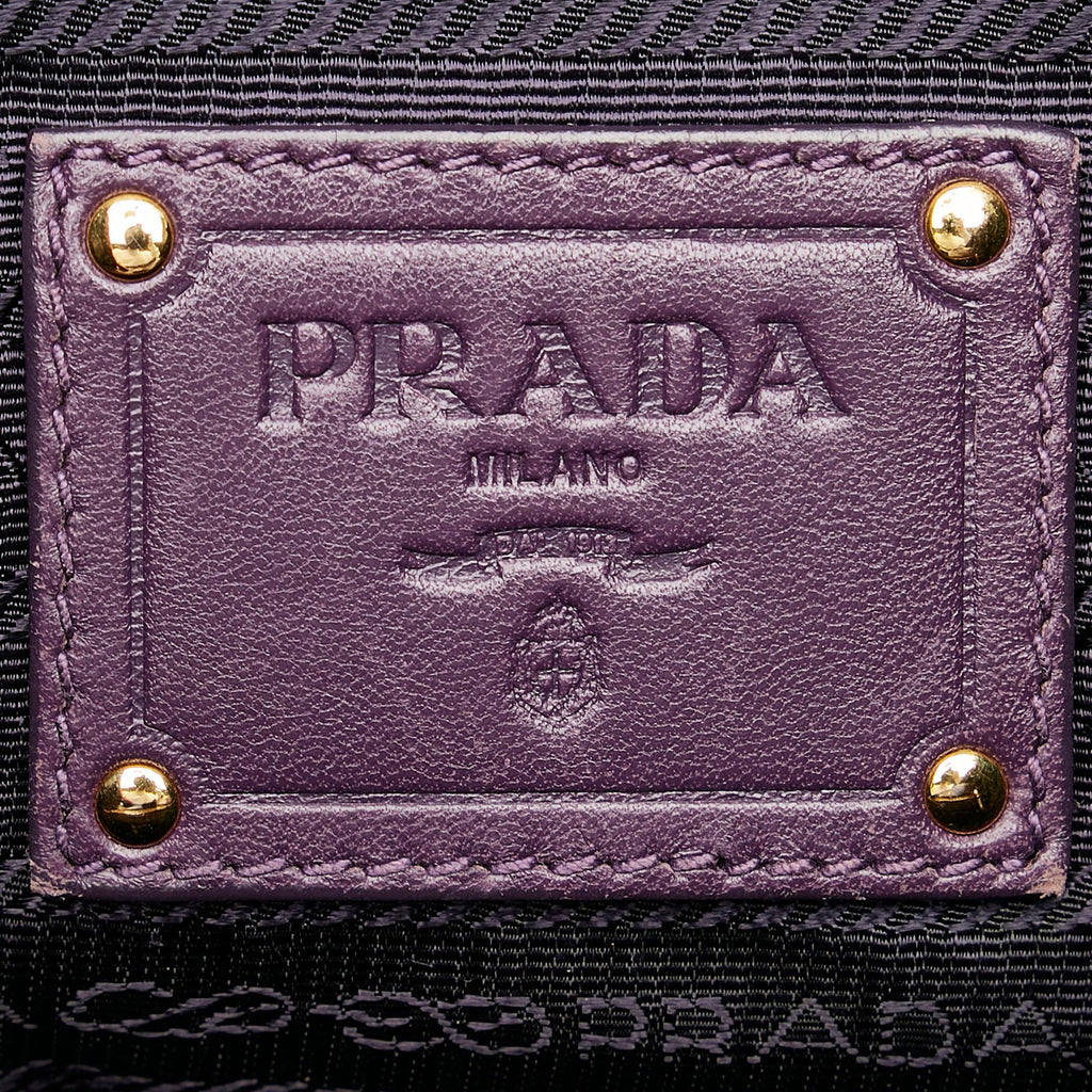 Prada Ruffled Tessuto Tote Bag (SHG-27502)