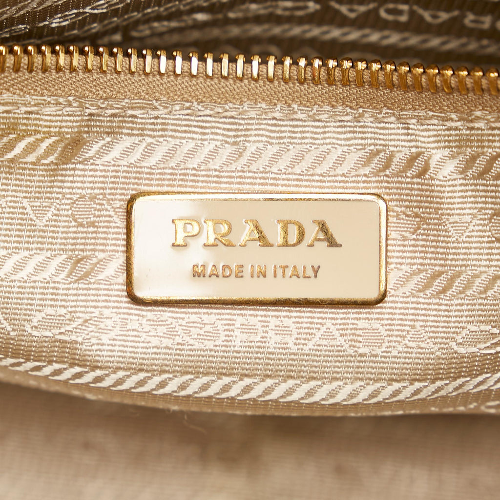 Prada Saffiano Bauletto Handbag (SHG-27875)