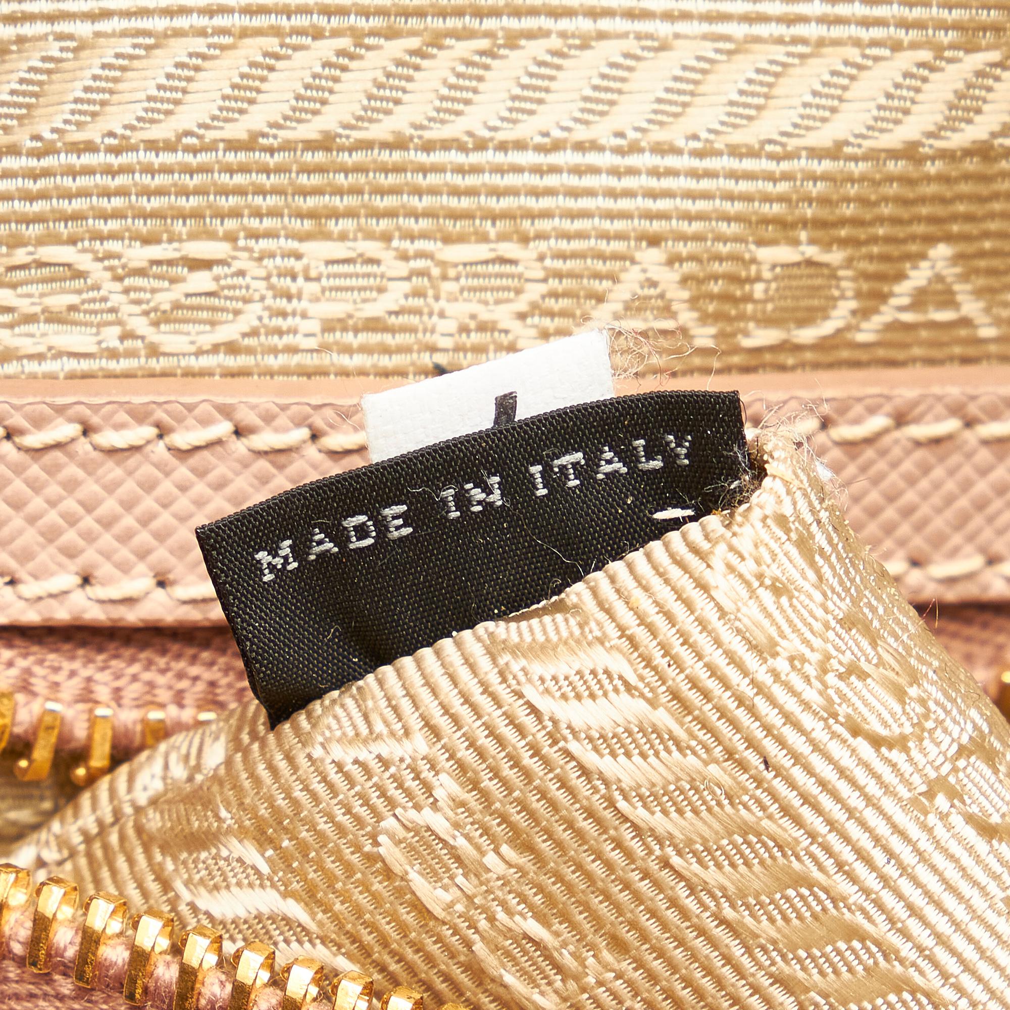 Prada Saffiano Bauletto Satchel (SHG-26267)