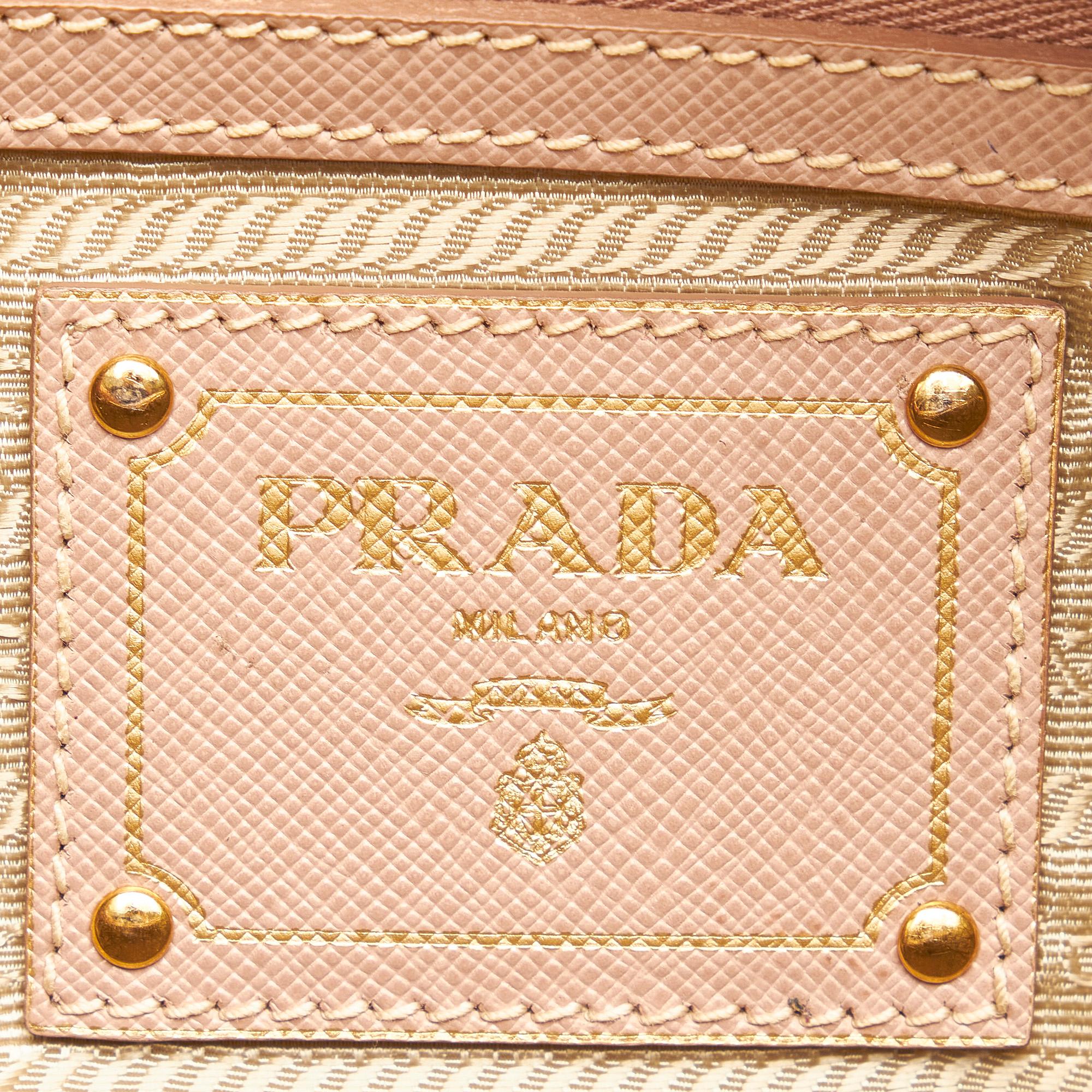 Prada Saffiano Bauletto Satchel (SHG-26267)