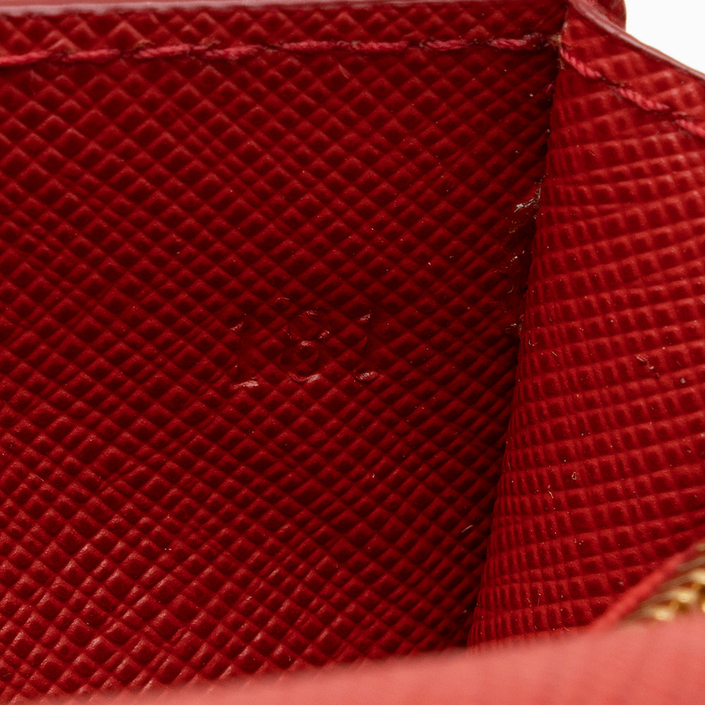 Prada Saffiano Bow Chain Phone Crossbody Bag (SHF-15337)