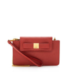 Prada Saffiano Bow Chain Phone Crossbody Bag (SHF-15337)