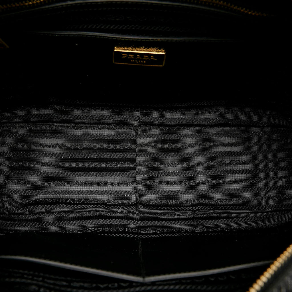 Prada Saffiano Flower Satchel (SHG-28160)