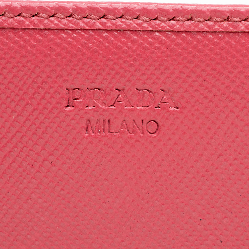 Prada Saffiano Leather Continental Wallet - FINAL SALE (SHF-17690)